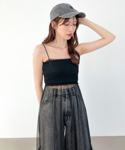 Heather（ヘザー）の「刺繍ロゴCAP　135027（キャップ・レディース・ブラック/チャコールグレー/ブラウン・ONE SIZE）」の18枚目の写真