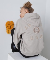 AVIREX | VARSITY LOGO SWEAT PARKA NYC/バーシティーロゴ スウェットパーカー ニューヨーク(パーカー)