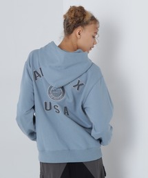 AVIREX | VARSITY LOGO SWEAT PARKA NYC/バーシティーロゴ スウェットパーカー ニューヨーク(パーカー)