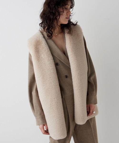 THE PAUSE（ザ ポーズ）の「【THE PAUSE】エコファーVネックジレ