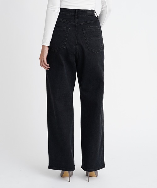 YANUK(ヤヌーク)の「ルーズストレート"JOAN"(デニムパンツ・レディース・ブラック・22inch/23inch/24inch/26inch/27inch/21inch/25inch)」の6枚目の写真