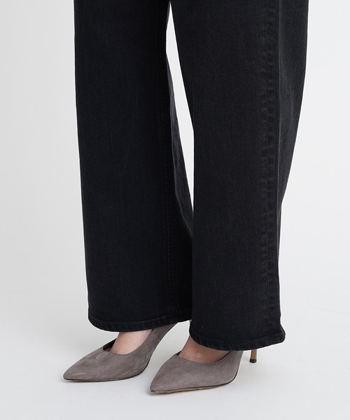 YANUK(ヤヌーク)の「ルーズストレート"JOAN"(デニムパンツ・レディース・ブラック・22inch/23inch/24inch/26inch/27inch/21inch/25inch)」の14枚目の写真