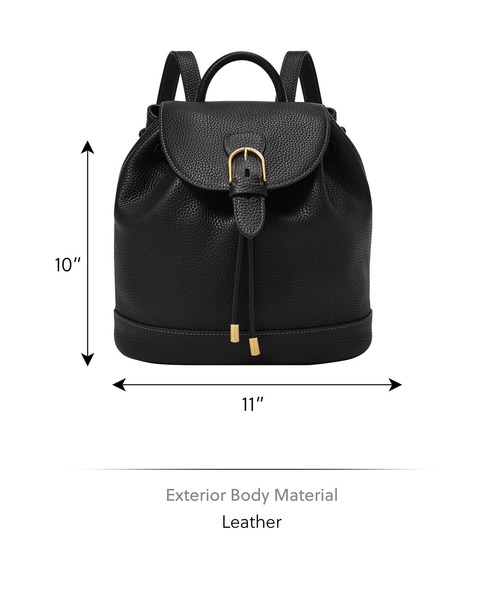 FOSSIL（フォッシル）の「フォッシル リュックサック レディース レザー ブラック iPad Pro 9.7インチ収納可 ZB11090001（バックパック/リュック・レディース・ブラック・FREE）」の4枚目の写真