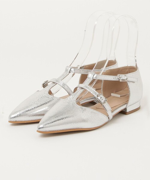 fredy emue(フレディエミュ)の「ポインテッドストラップシューズ(パンプス・レディース・シルバー・L/M/S)」の6枚目の写真