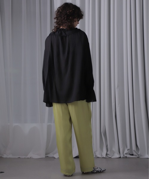 CREOLME（クレオルム）の「(CREOLME)エアメタルサテンパンツ（その他パンツ・レディース・イエロー/ピンク/ネイビー・FREE）」の18枚目の写真