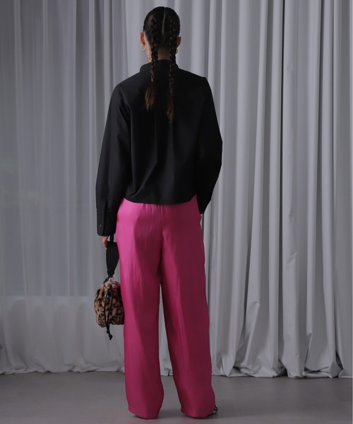 CREOLME（クレオルム）の「(CREOLME)エアメタルサテンパンツ（その他パンツ・レディース・イエロー/ピンク/ネイビー・FREE）」の21枚目の写真