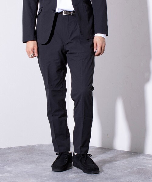 GLOSTER（グロスター）の「【GLOSTER/グロスター】AUTUMN サッカー イージースラックスパンツ ストレッチ/防シワ（スラックス・メンズ・ブラック/ネイビー/モカ・L/M/S）」の5枚目の写真