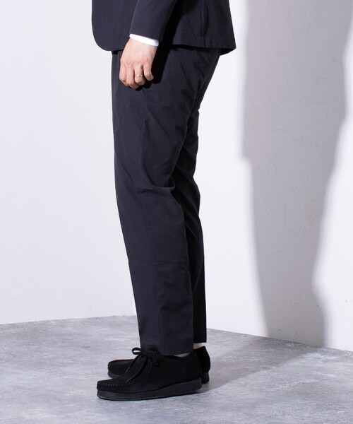 GLOSTER（グロスター）の「【GLOSTER/グロスター】AUTUMN サッカー イージースラックスパンツ ストレッチ/防シワ（スラックス・メンズ・ブラック/ネイビー/モカ・L/M/S）」の6枚目の写真