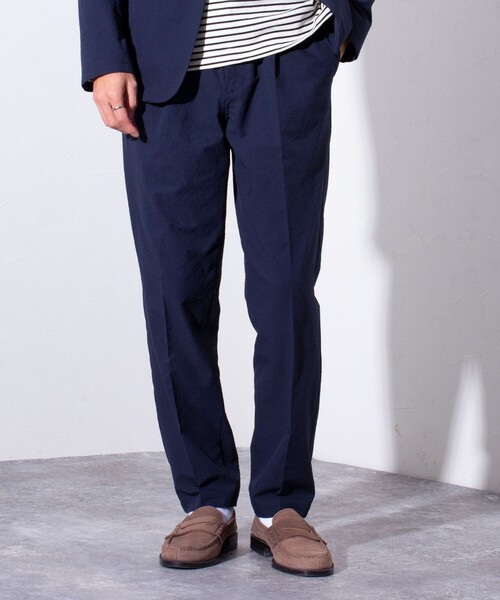 GLOSTER（グロスター）の「【GLOSTER/グロスター】AUTUMN サッカー イージースラックスパンツ ストレッチ/防シワ（スラックス・メンズ・ブラック/ネイビー/モカ・L/M/S）」の11枚目の写真