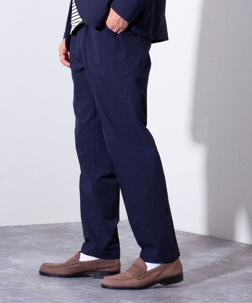 GLOSTER（グロスター）の「【GLOSTER/グロスター】AUTUMN サッカー イージースラックスパンツ ストレッチ/防シワ（スラックス・メンズ・ブラック/ネイビー/モカ・L/M/S）」の12枚目の写真