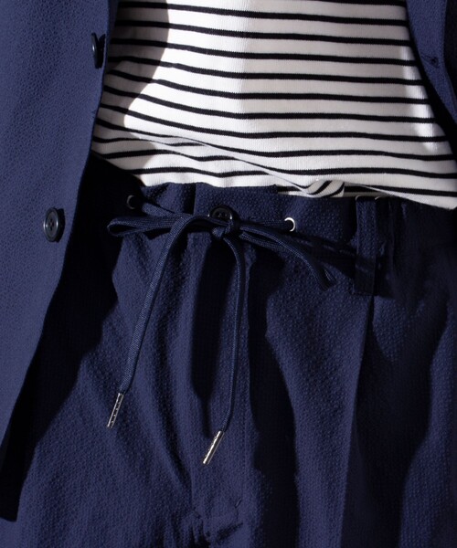 GLOSTER（グロスター）の「【GLOSTER/グロスター】AUTUMN サッカー イージースラックスパンツ ストレッチ/防シワ（スラックス・メンズ・ブラック/ネイビー/モカ・L/M/S）」の16枚目の写真