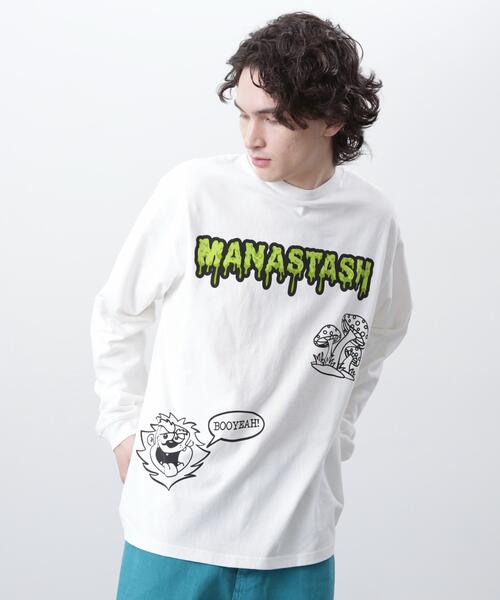 MANASTASH(マナスタッシュ)の「MANASTASH/マナスタッシュ/PUMICE L/S TEE MUSHROOM(Tシャツ/カットソー・メンズ・ブラック/ホワイト/その他・M/S/XL/L)」の14枚目の写真