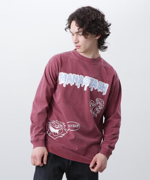 MANASTASH(マナスタッシュ)の「MANASTASH/マナスタッシュ/PUMICE L/S TEE MUSHROOM(Tシャツ/カットソー・メンズ・ブラック/ホワイト/その他・M/S/XL/L)」の18枚目の写真
