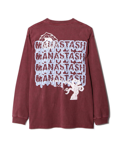 MANASTASH(マナスタッシュ)の「MANASTASH/マナスタッシュ/PUMICE L/S TEE MUSHROOM(Tシャツ/カットソー・メンズ・ブラック/ホワイト/その他・M/S/XL/L)」の4枚目の写真