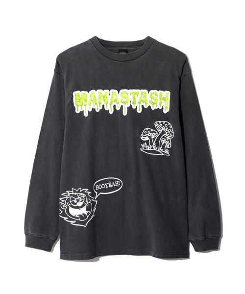 MANASTASH(マナスタッシュ)の「MANASTASH/マナスタッシュ/PUMICE L/S TEE MUSHROOM(Tシャツ/カットソー・メンズ・ブラック/ホワイト/その他・M/S/XL/L)」の9枚目の写真