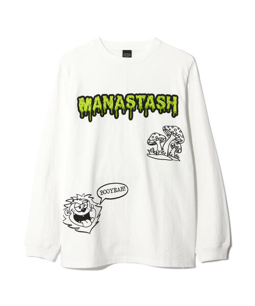 MANASTASH(マナスタッシュ)の「MANASTASH/マナスタッシュ/PUMICE L/S TEE MUSHROOM(Tシャツ/カットソー・メンズ・ブラック/ホワイト/その他・M/S/XL/L)」の10枚目の写真
