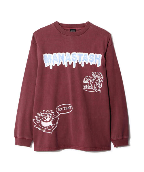 MANASTASH(マナスタッシュ)の「MANASTASH/マナスタッシュ/PUMICE L/S TEE MUSHROOM(Tシャツ/カットソー・メンズ・ブラック/ホワイト/その他・M/S/XL/L)」の8枚目の写真