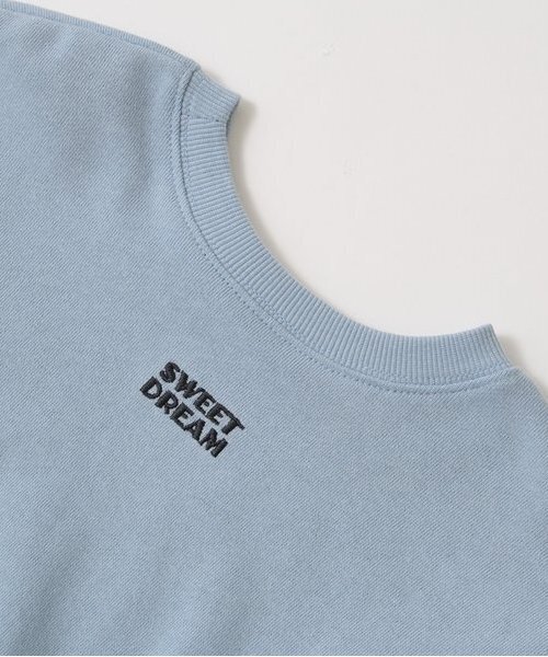 Lycee mine(リセマイン)の「【毛玉バイバイ裏毛】【どちらが前でもOK!】フリルスウェット(スウェット・キッズ・ブルーグレー/ライトピンク/ブラック/オートミール/モカ・100cm/110cm/120cm/130cm/140cm/150cm)」の11枚目の写真