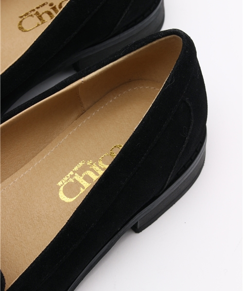 OUTLET（アウトレット）の「【who's who Chico】スエードビットローファー（ローファー・レディース・ネイビー/ブラック・MEDIUM/SMALL）」の10枚目の写真