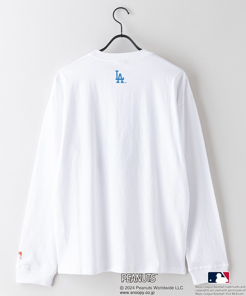 PEANUTS(ピーナッツ)の「【MLB ×PEANUTS】オリジナルデザイン Tシャツ ヤンキース ドジャース メッツ ドロップショルダー ビッグシルエット ユニセックス(Tシャツ/カットソー・メンズ・ブルー系その他2/グリーン系その他3/ベージュ系その他3/ホワイト系その他2/ベージュ系その他/グレー系その他/ホワイト系その他・X-LARGE/LARGE/MEDIUM/SMALL)」の9枚目の写真