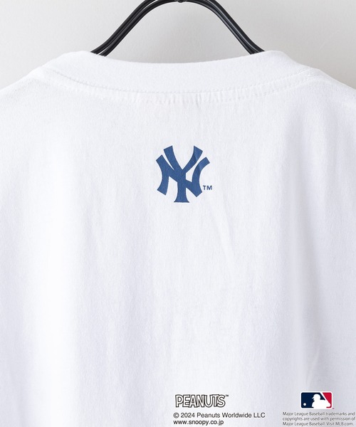 PEANUTS(ピーナッツ)の「【MLB ×PEANUTS】オリジナルデザイン Tシャツ ヤンキース ドジャース メッツ ドロップショルダー ビッグシルエット ユニセックス(Tシャツ/カットソー・メンズ・ブルー系その他2/グリーン系その他3/ベージュ系その他3/ホワイト系その他2/ベージュ系その他/グレー系その他/ホワイト系その他・X-LARGE/LARGE/MEDIUM/SMALL)」の18枚目の写真