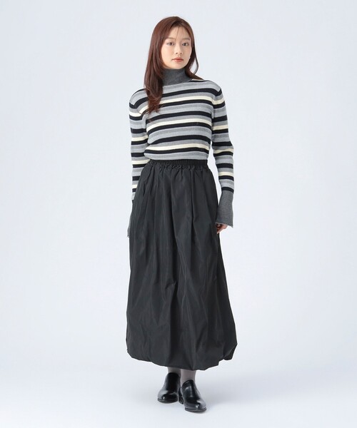 BEAMS HEART(ビームスハート)の「タフタ バルーンスカート(スカート・レディース・ブラック/ブラウン系その他4/ブラウン系その他2・FREE)」の4枚目の写真