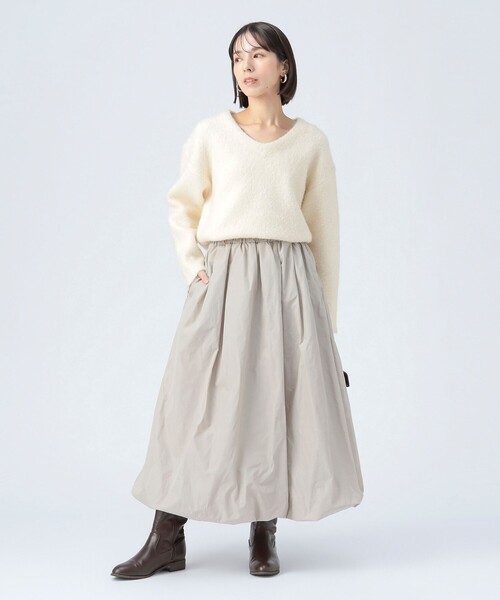 BEAMS HEART(ビームスハート)の「タフタ バルーンスカート(スカート・レディース・ブラック/ブラウン系その他4/ブラウン系その他2・FREE)」の9枚目の写真