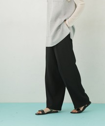 NANO universe（ナノユニバース）の「【WEB限定】ハイウエストタックワイドパンツ（その他パンツ）」