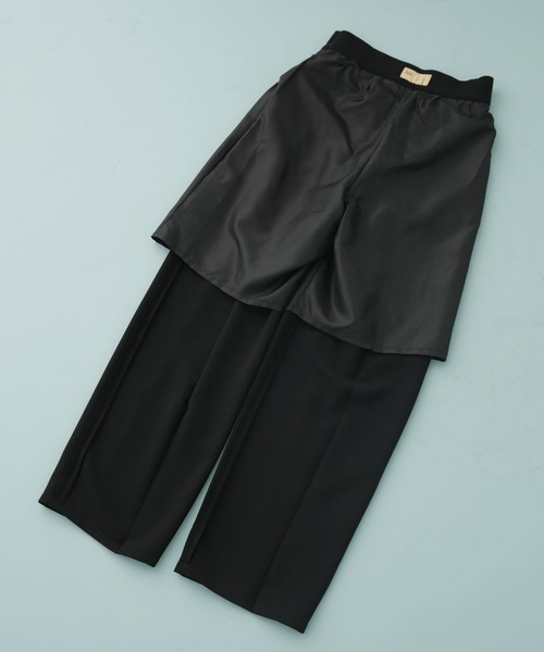 NANO universe(ナノユニバース)の「【WEB限定】ハイウエストタックワイドパンツ(その他パンツ・レディース・ベージュ/イエロー/ライトカーキ/ブラック/ブルー・マルチサイズ)」の12枚目の写真