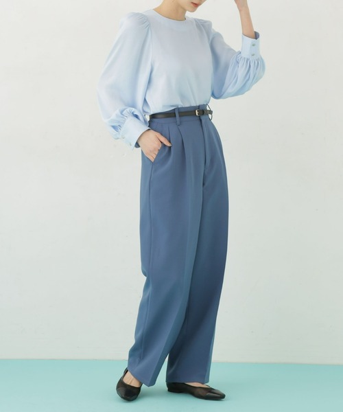 WEB限定】ハイウエストタックワイドパンツ（その他パンツ