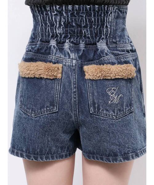 セール】コルセットデニムショートパンツ（セットアップ可能）（デニム