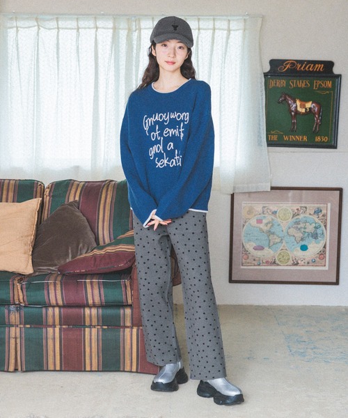 niko and...（ニコアンド）の「オリジナルアソートイニシャルキャップ（キャップ・レディース・ブラック/チャコール/グリーン/オフホワイト・FREE）」の5枚目の写真