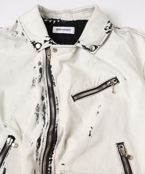 DISCOVERED(ディスカバード)の「BLEACH W RIDERS BLOUSON(ライダースジャケット・メンズ・ブラック・1/3)」の11枚目の写真