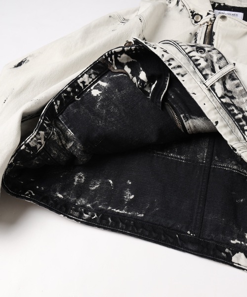 DISCOVERED(ディスカバード)の「BLEACH W RIDERS BLOUSON(ライダースジャケット・メンズ・ブラック・1/3)」の19枚目の写真