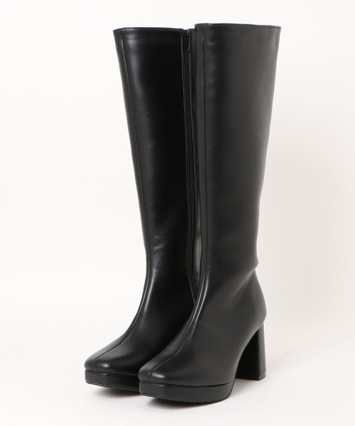 INGNI（イング）の「ヒールロングブーツ（ブーツ・レディース・ブラック・M/L）」の3枚目の写真