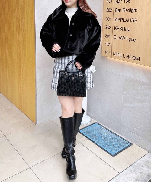 INGNI（イング）の「ヒールロングブーツ（ブーツ・レディース・ブラック・M/L）」の8枚目の写真