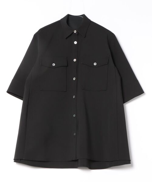 LE PHIL（ルフィル）の「ドライタッチボンディングシャツ（シャツ/ブラウス・レディース・ブラック/グレー/ホワイト・F）」の3枚目の写真