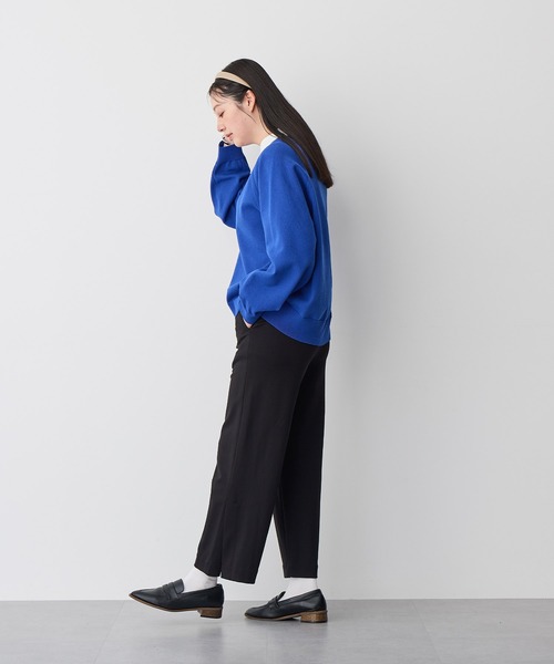 anyfee(エニフィー)の「【anyfee】ビックシルエットラグランニットプルオーバー《大きいサイズ/プラスサイズ》(ニット/セーター・レディース・アイボリー/ブラック/杢グレー/グリーン/ブルー・3L/4L/5L/LL)」の12枚目の写真
