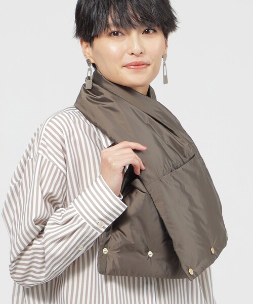 EVEX by KRIZIA(エヴェックスバイクリツィア)の「【L】カタログ掲載品】【ウォッシャブル】マルチウェイシャンブレータフタダウンベスト(ダウンベスト・レディース・ダークネイビー/グリーン系その他4・44)」の12枚目の写真