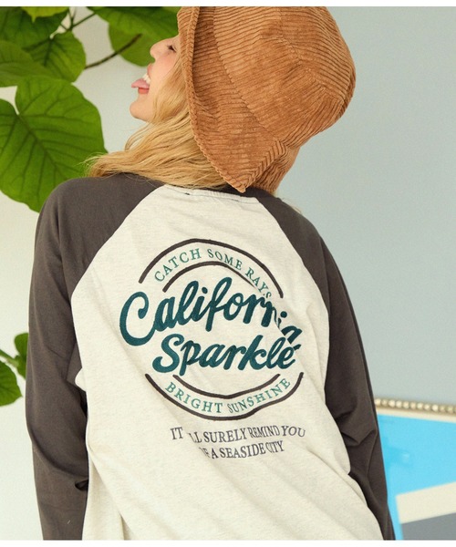 anap mimpi（アナップミンピ）の「サークルメッセージ ラグラン 配色 長袖 ロンT（Tシャツ/カットソー・レディース・オフホワイト/キナリ・FREE）」の14枚目の写真