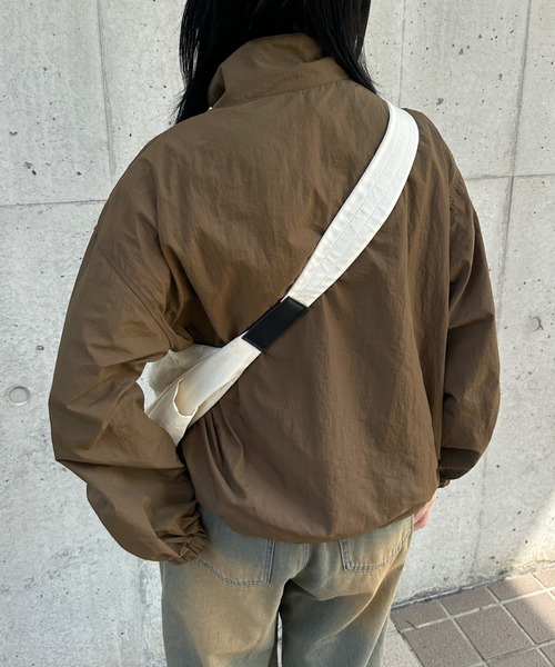 セール】【2サイズ展開】刺繍ロゴナイロンブルゾン（ブルゾン