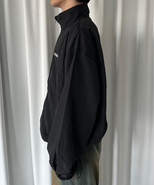 セール】【2サイズ展開】刺繍ロゴナイロンブルゾン（ブルゾン