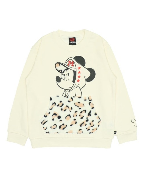 モコチィ★【新品タグ付き】スウェット　豹柄　レディース　サイズ0 親子お揃い ディズニー ヒョウ柄 ボアポケット トレーナー 0004K