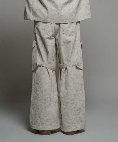 CASPER JOHN(キャスパージョン)の「Bleach twill bondage cargo pants/ブリーチツイルボンテージカーゴパンツ(カーゴパンツ・メンズ・ブラック/ホワイト・X-SMALL/SMALL/MEDIUM/LARGE)」の21枚目の写真