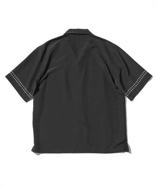 ACANTHUS（アカンサス）の「ACANTHUS:Metal Open Collar Shirt（シャツ/ブラウス・メンズ・ブラック・S/M/L/XL）」の4枚目の写真