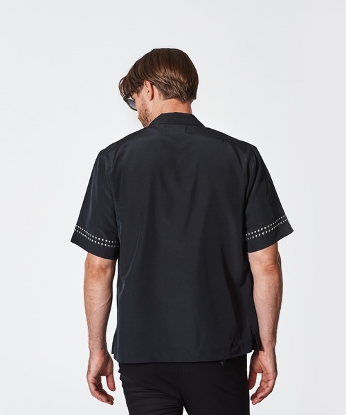 ACANTHUS（アカンサス）の「ACANTHUS:Metal Open Collar Shirt（シャツ/ブラウス・メンズ・ブラック・S/M/L/XL）」の9枚目の写真