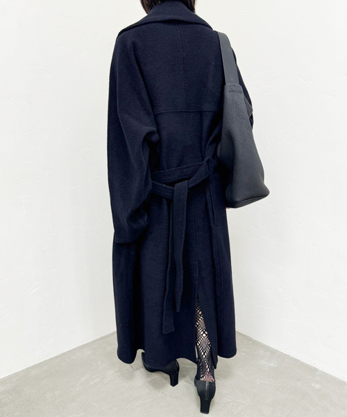 セール】【PAN/パン】W/CA PILE LONG TRENCH（トレンチコート）｜PAN