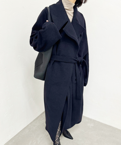 セール】【PAN/パン】W/CA PILE LONG TRENCH（トレンチコート）｜PAN