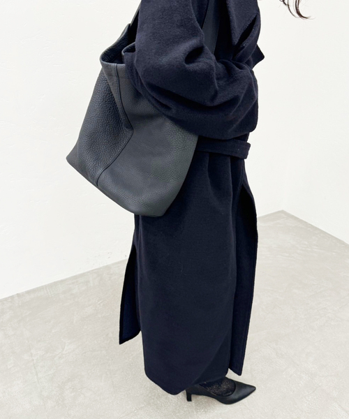 セール】【PAN/パン】W/CA PILE LONG TRENCH（トレンチコート）｜PAN