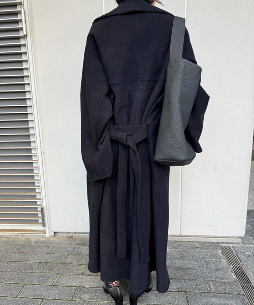 セール】【PAN/パン】W/CA PILE LONG TRENCH（トレンチコート）｜PAN